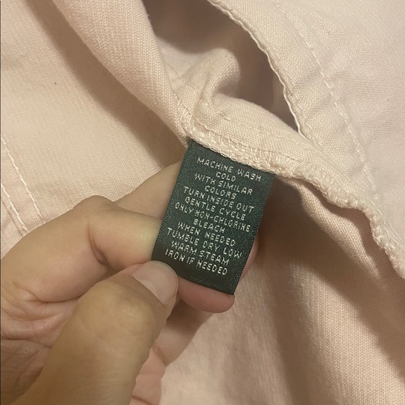 Ralph Lauren Light Pink Corduroy Jean Jacket - Picture 7 of 8